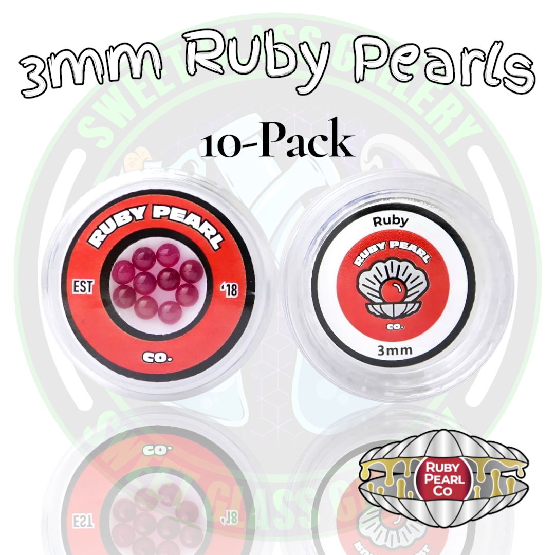 Ruby Pearl Co - Terp Pearl - 3mm Ruby 10-Pack