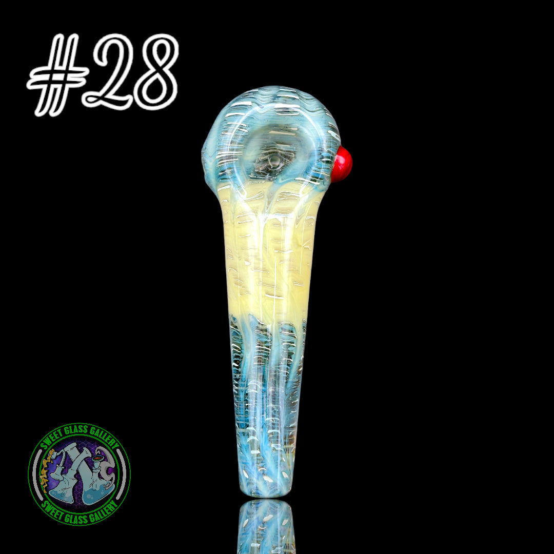 Daniel's Glass Art - German Glass Thick Hand Pipe #28