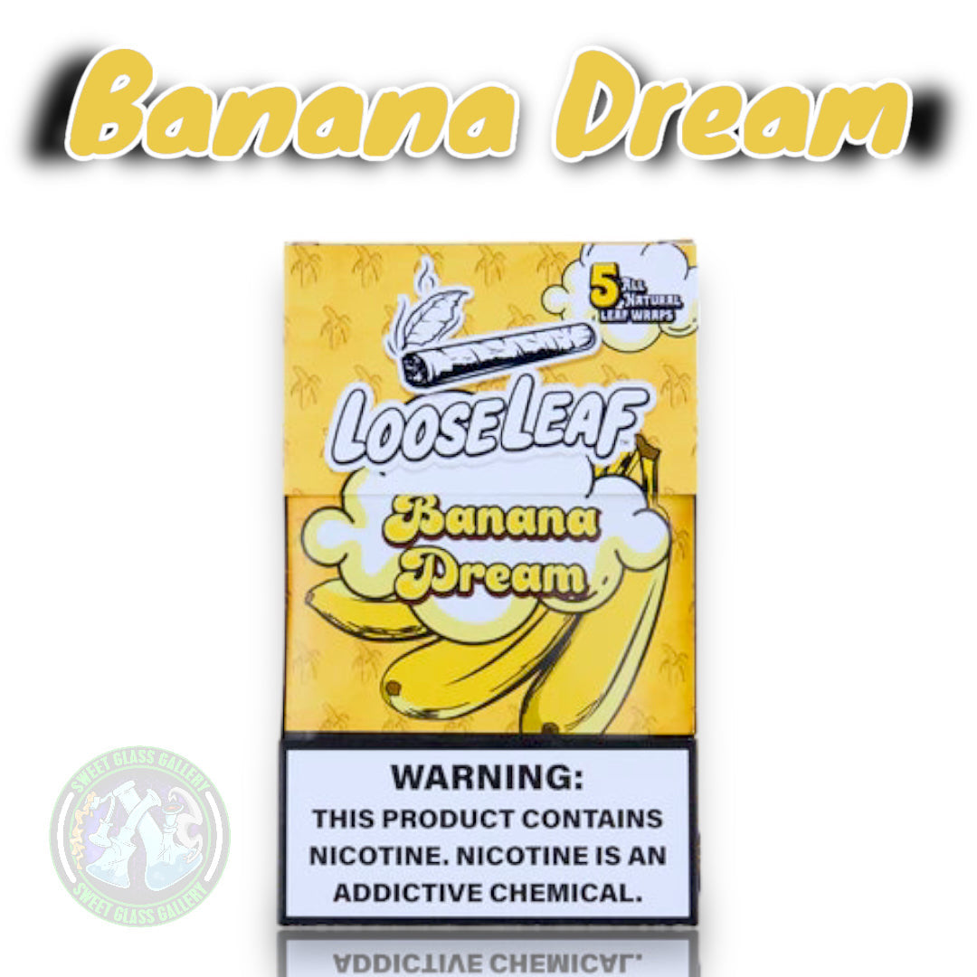 Loose Leaf - Banana Dream (All Natural Tobacco Leaf Wraps 5-Pack)