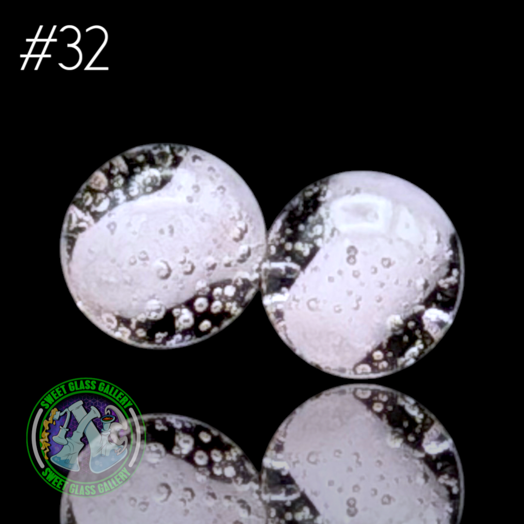 Kizmit Glass - Puffco Pivot Top #32 - Pink Lollipop x Star White