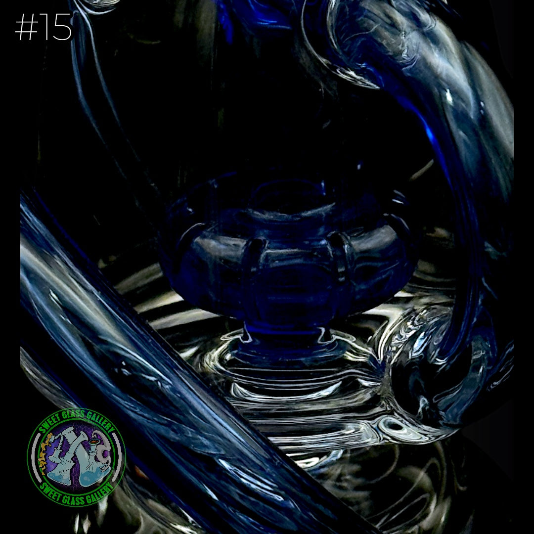 Dōp Glass - Puffco Attachment - Minicycler Blue #15