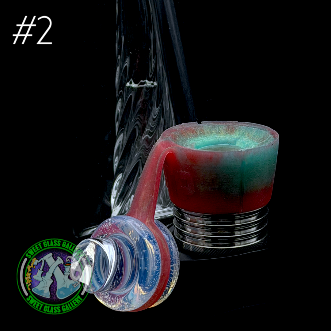 One Trick Pony - Rockulus Tether #2 - Puffco Peak Pro 3DXL - Pink/Green/Pearl