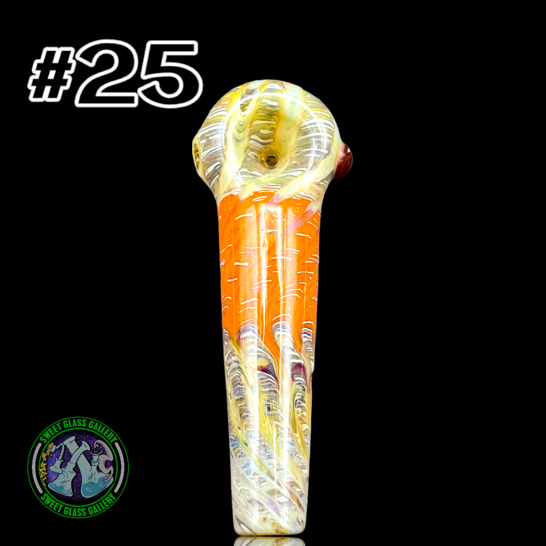 Daniel's Glass Art - German Glass Thick Hand Pipe #25