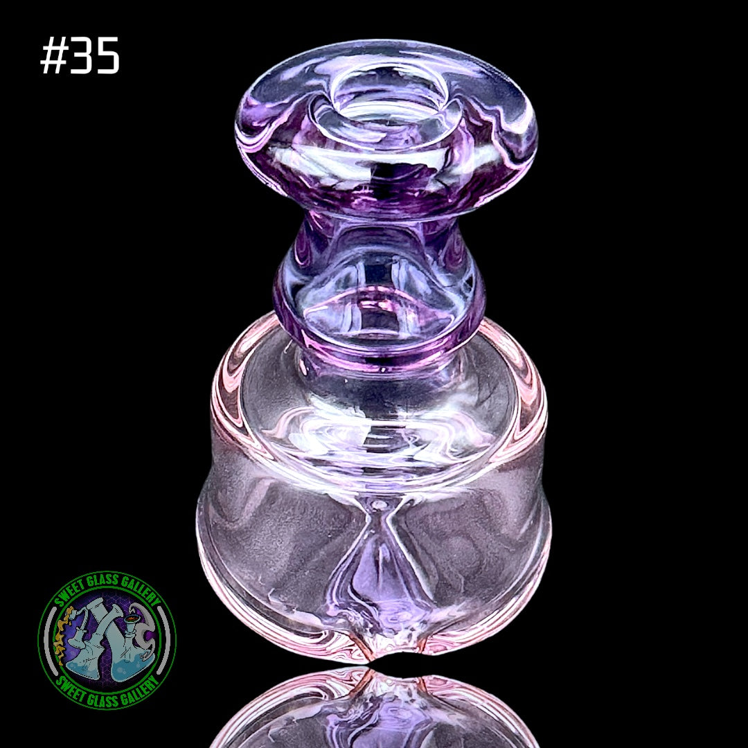 Evol Glass - Attachment #35 - Puffco Peak (Transparent Purple & Transparent Pink)