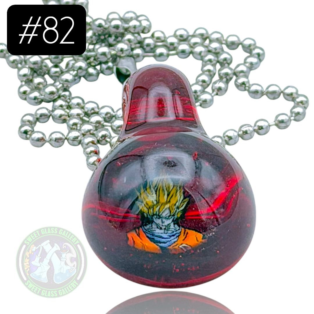 Keys Glass - Pendant #82 (Goku - DragonBall Z)