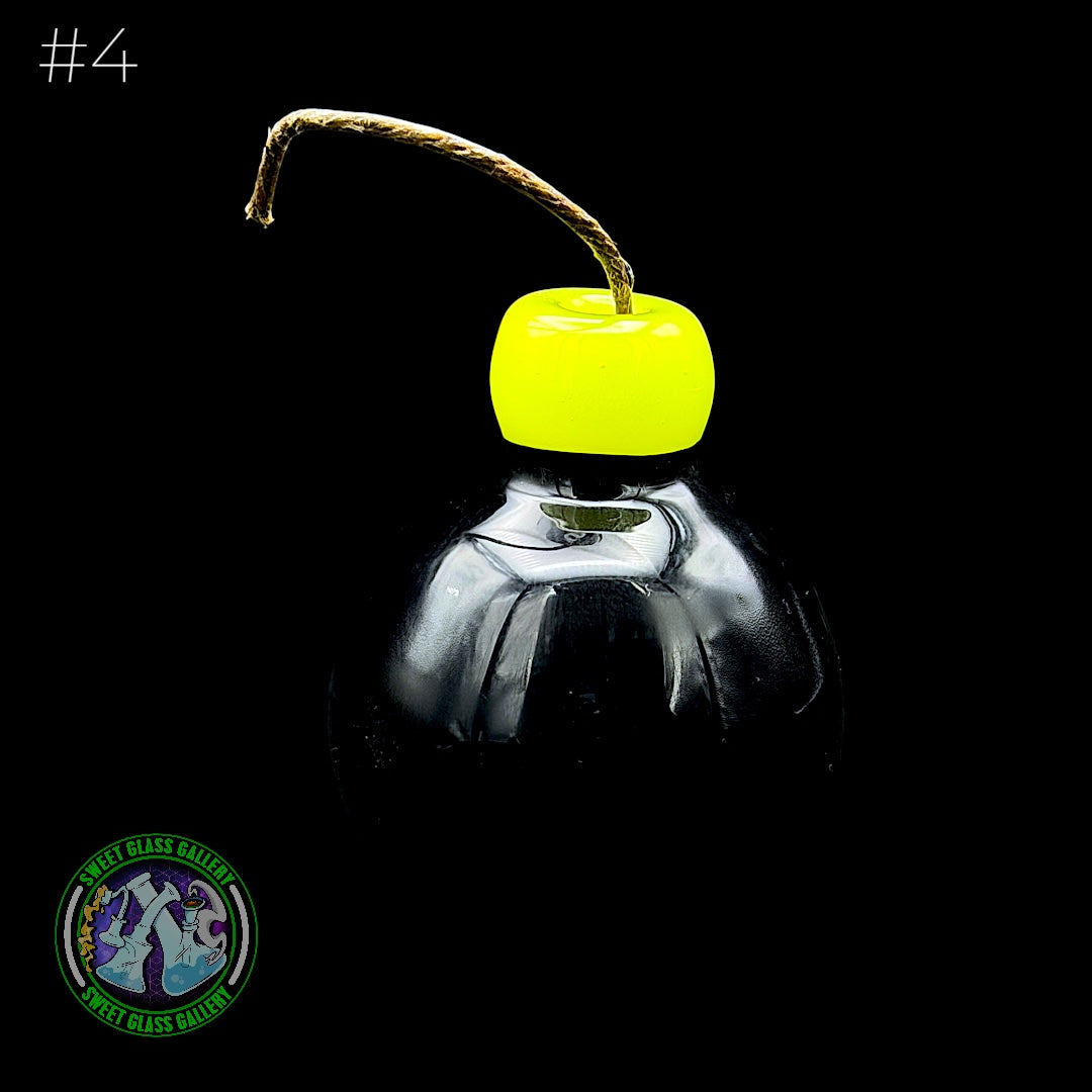 Sandberg Glass - Bob-omb - Hemp Wick Holder #4