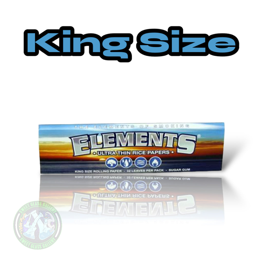 Elements - Ultra Thin Rice Rolling Papers - King Size