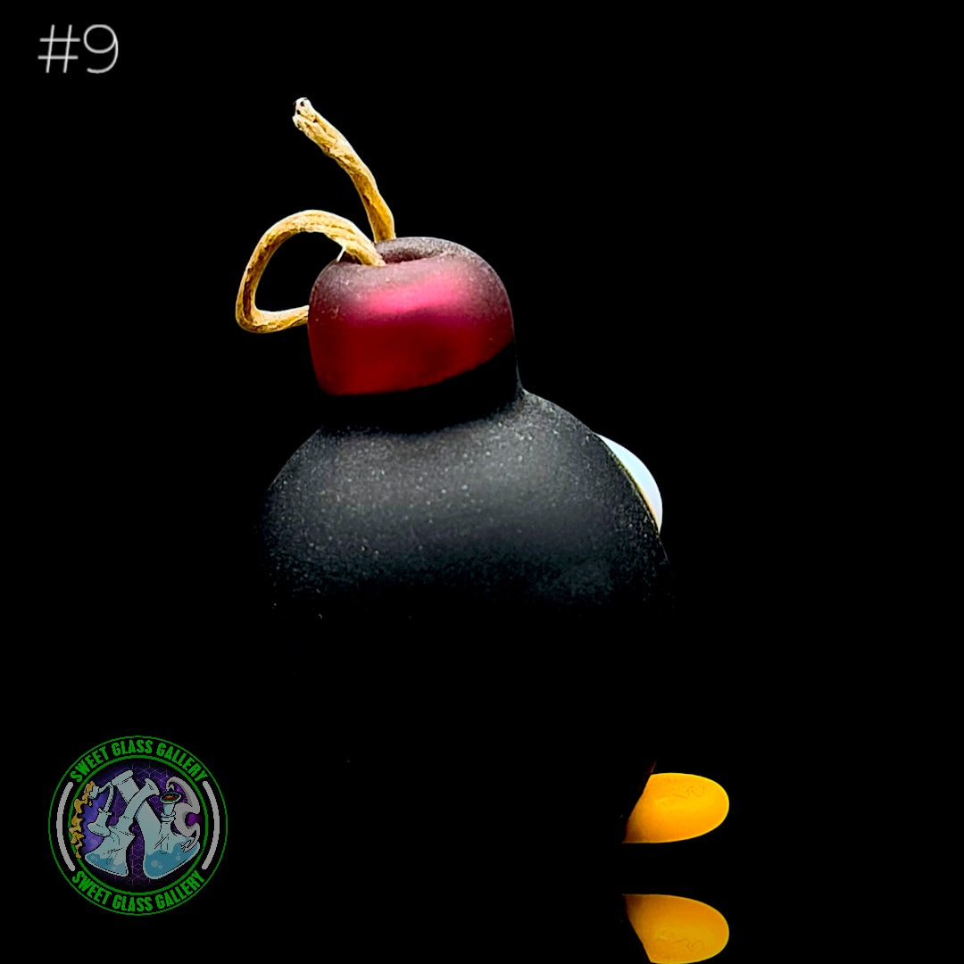 Sandberg Glass - Bob-omb - Hemp Wick Holder #9