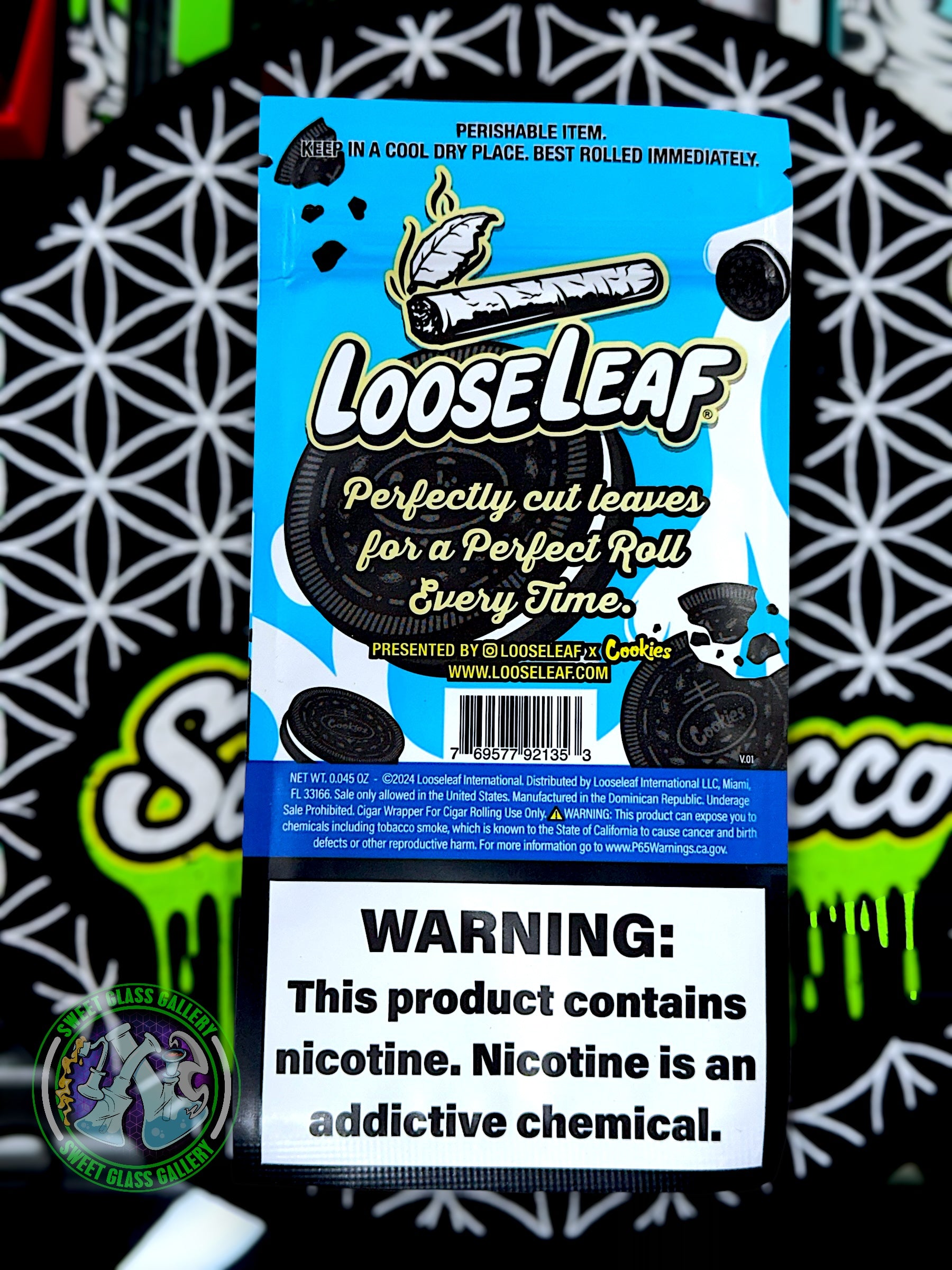 Loose Leaf - Cookies & Cream (All Natural Tobacco Leaf Wraps 2-Pack)