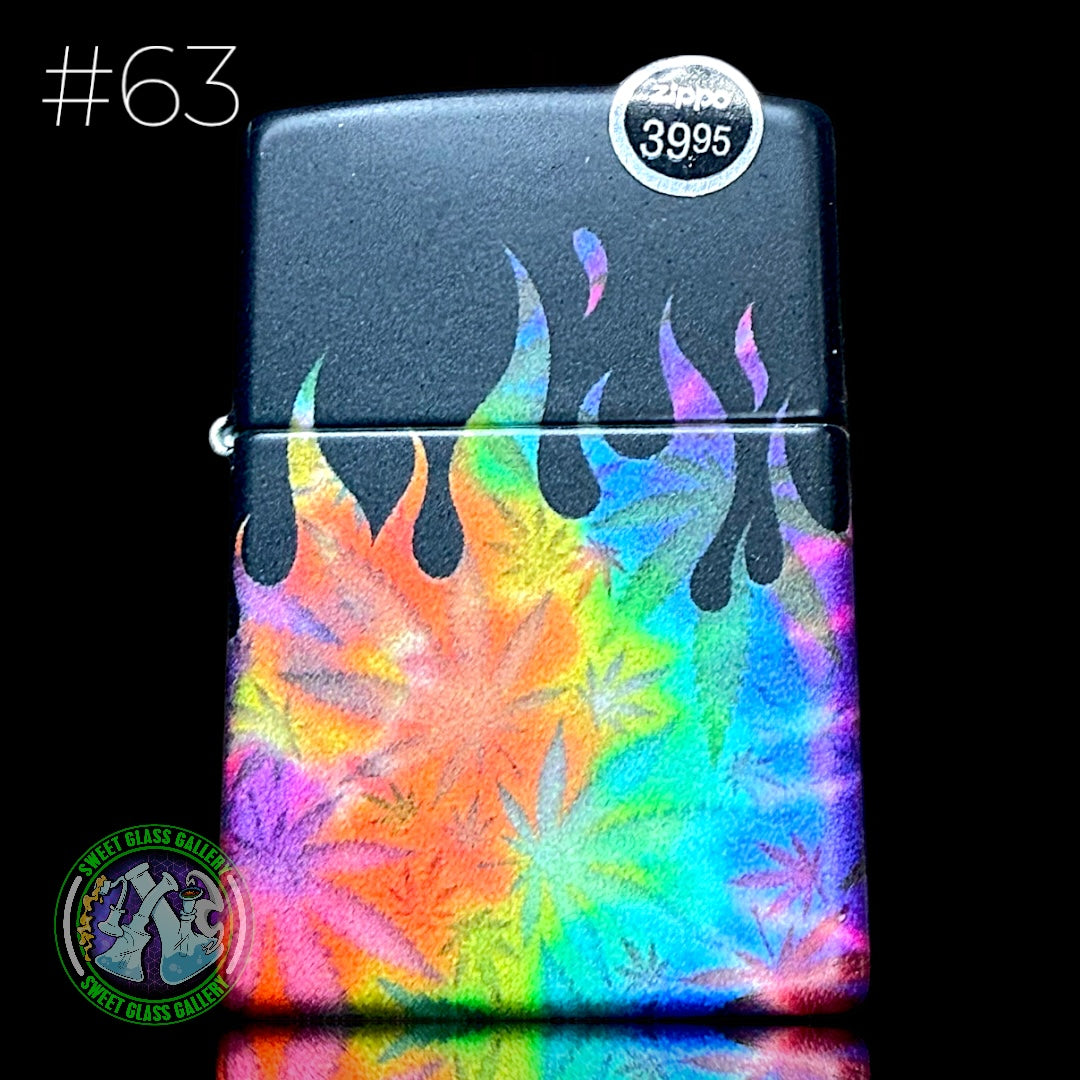 Zippo - Lighter #63 (Pot Leaf Flame)