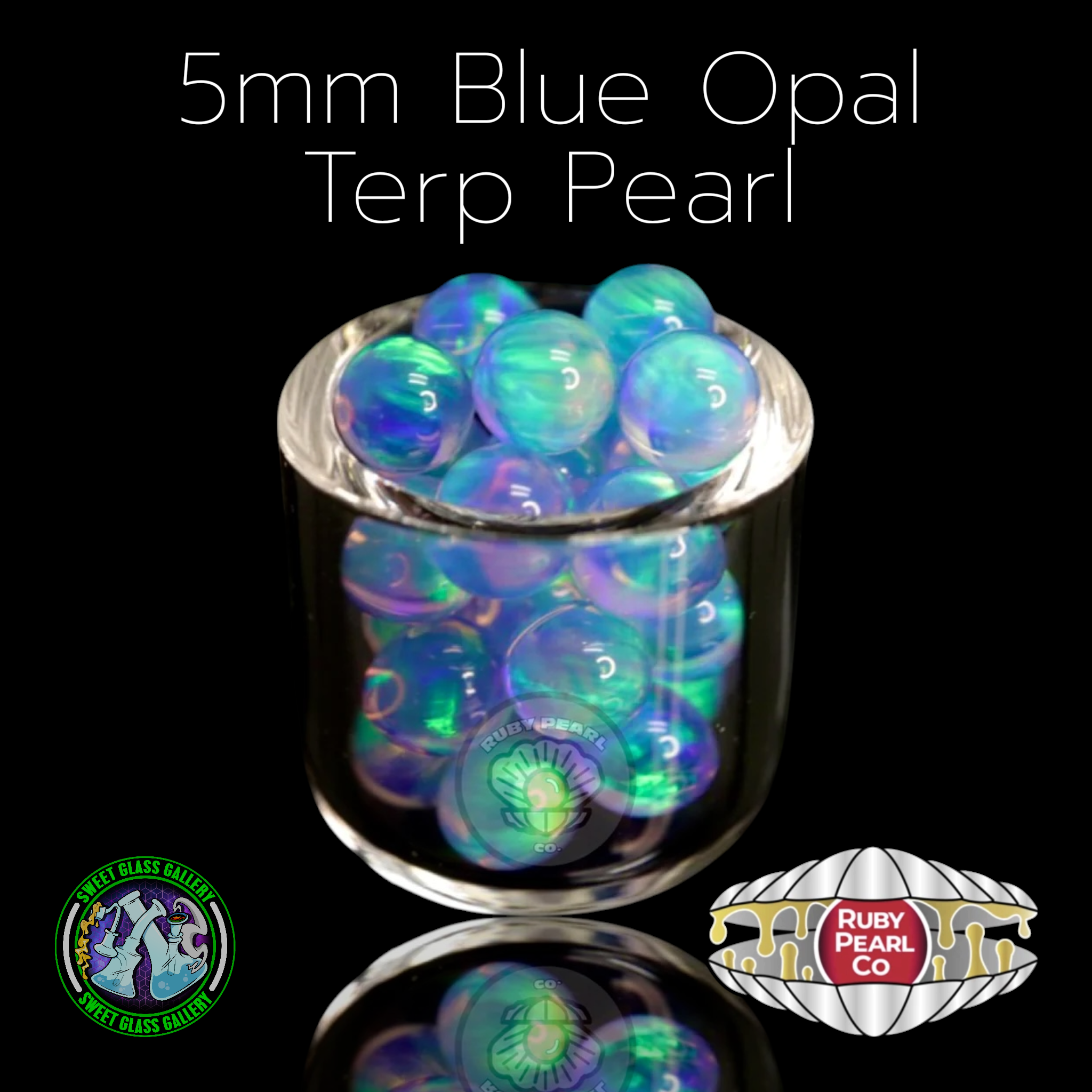 Ruby Pearl Co - Terp Pearl - Opal 5mm - Blue