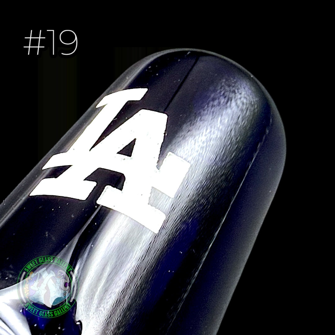 Daniel's Glass Art - Dry Pipe #19 - Baseball Bat (Los Angeles Dodgers)