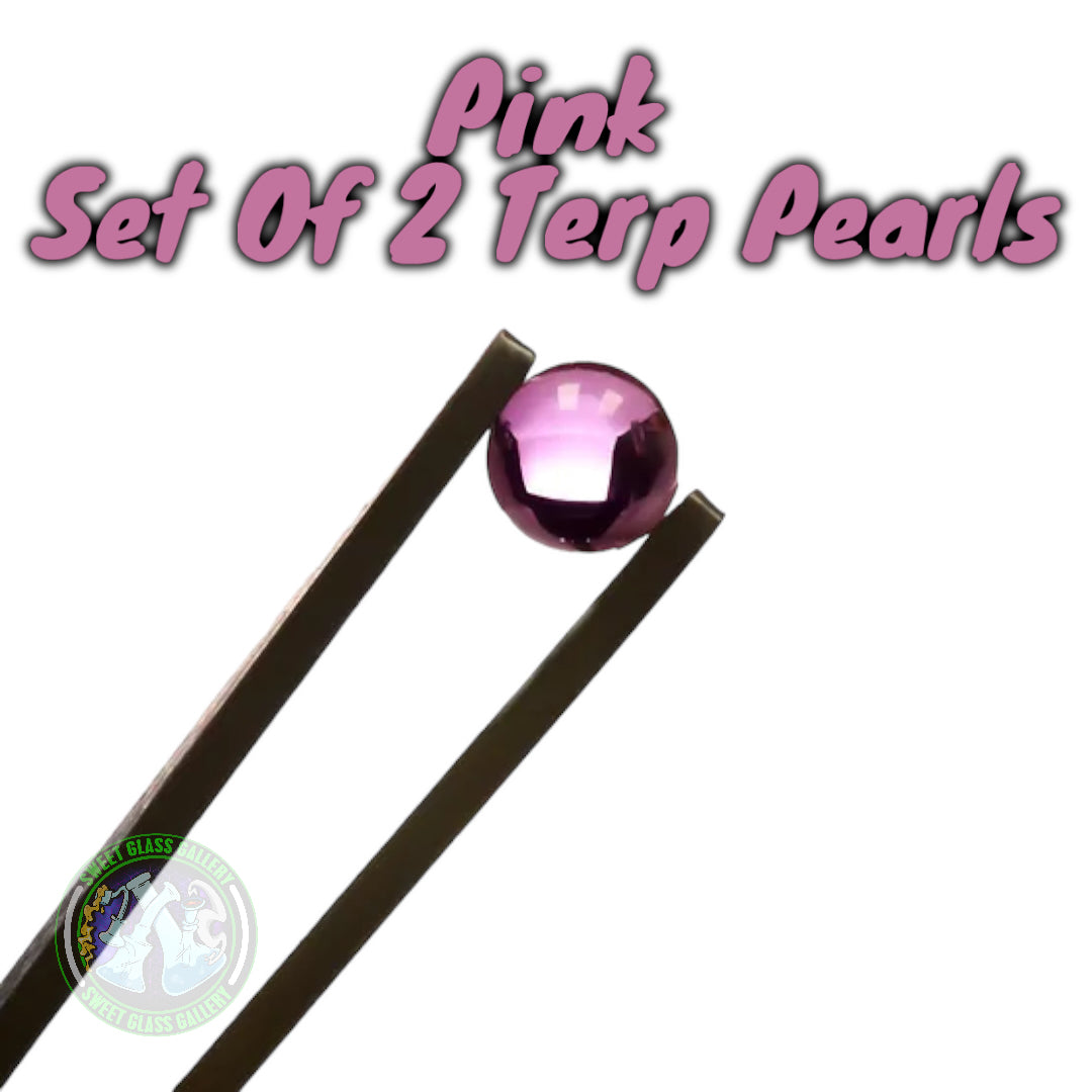 Bear Quartz - 6mm Terp Pearls • Set Of Two (Pink)