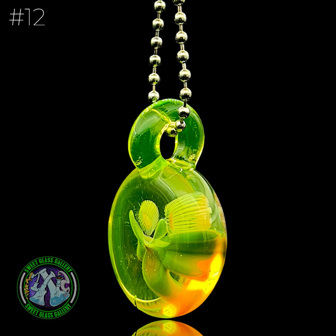 Steve H Glass - Pendant #12 - Face Implosion