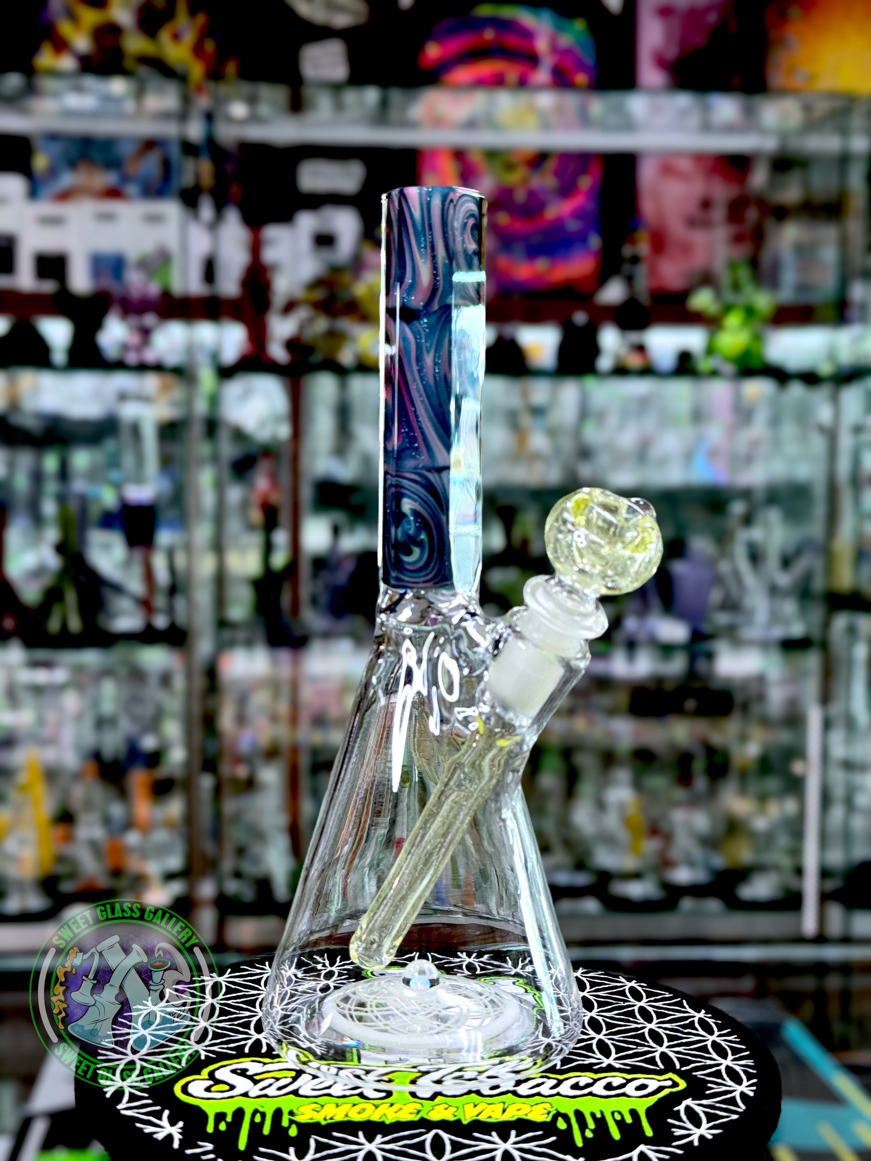 Post Glass Works x Stack Westie - Filla Facet Beaker Tube Rig Collab