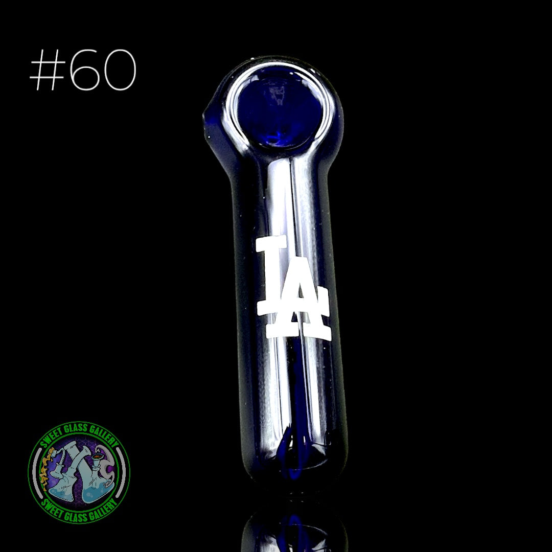 Daniel's Glass Art - Dry Pipe #60 (Los Angeles Dodgers)