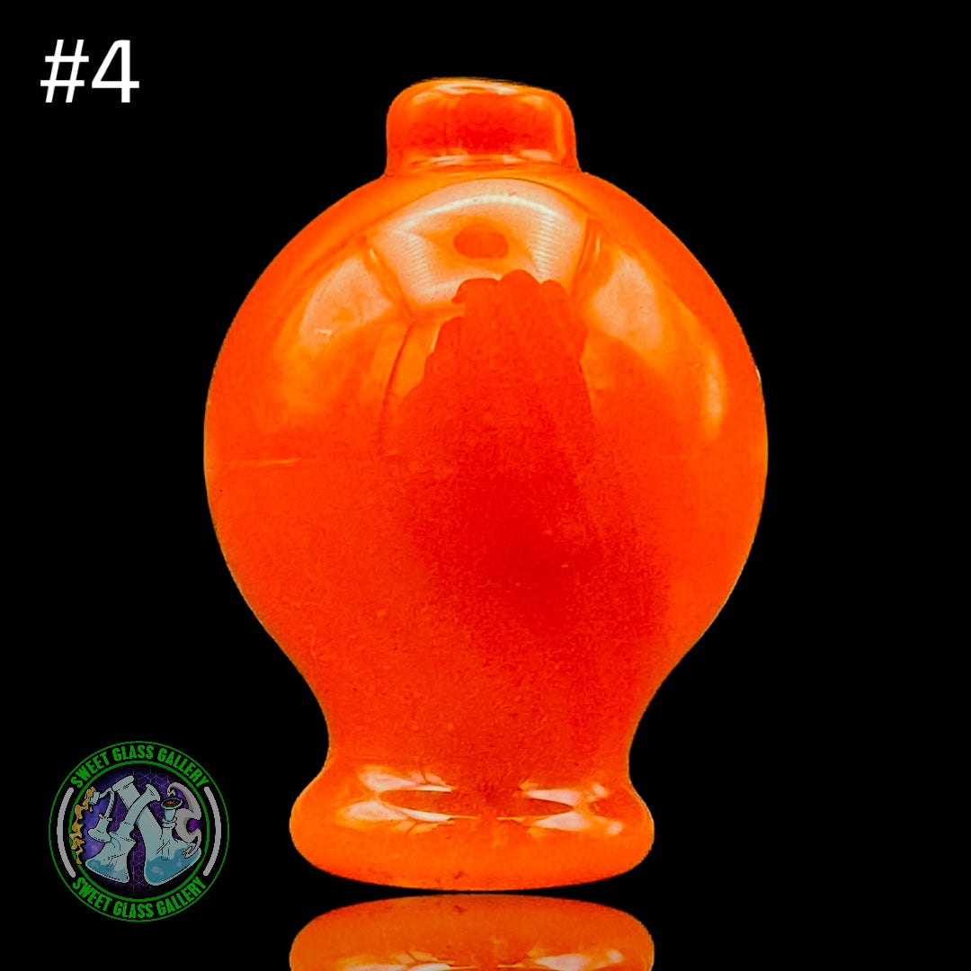 Daniel's Glass Art - Bubble Carb Cap #4 - Orange