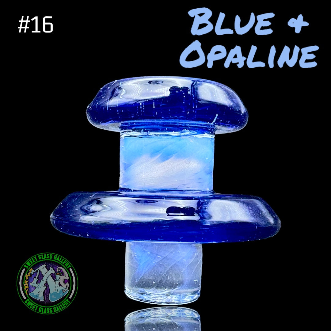 Camp Fire Quartz - Control Tower Cap #16 - Blue & Opaline