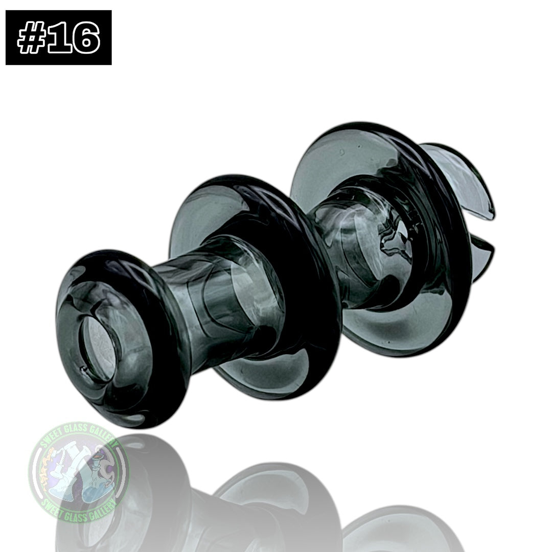 Rone Glass -Puffco Pivot Top #16 - Transparent Black