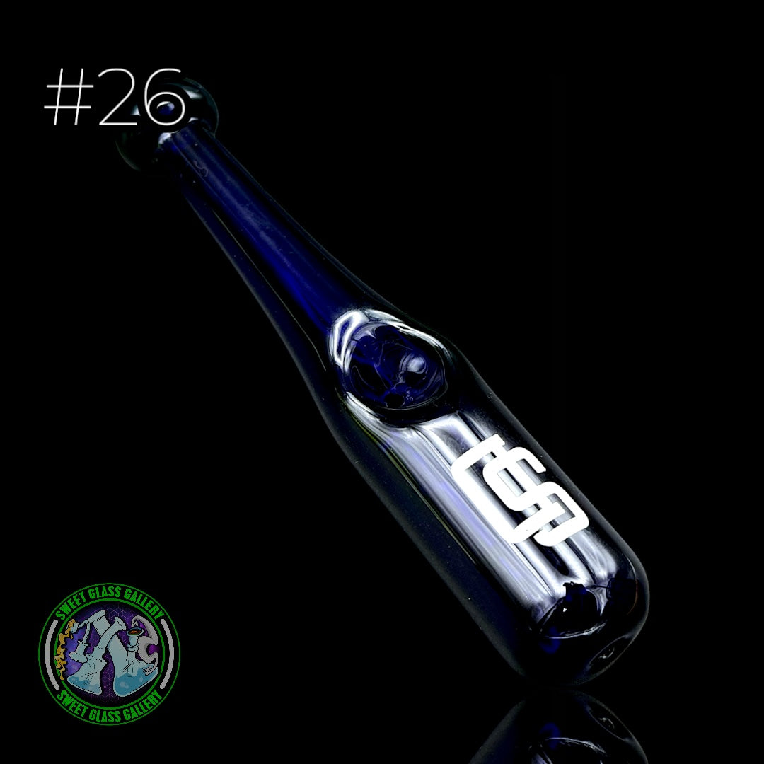 Daniel's Glass Art - Dry Pipe #26 - Baseball Bat (San Diego Padres)