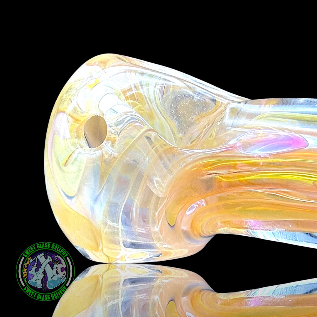 Daniel's Glass Art - Dry Pipe #2 - Gold Fumed