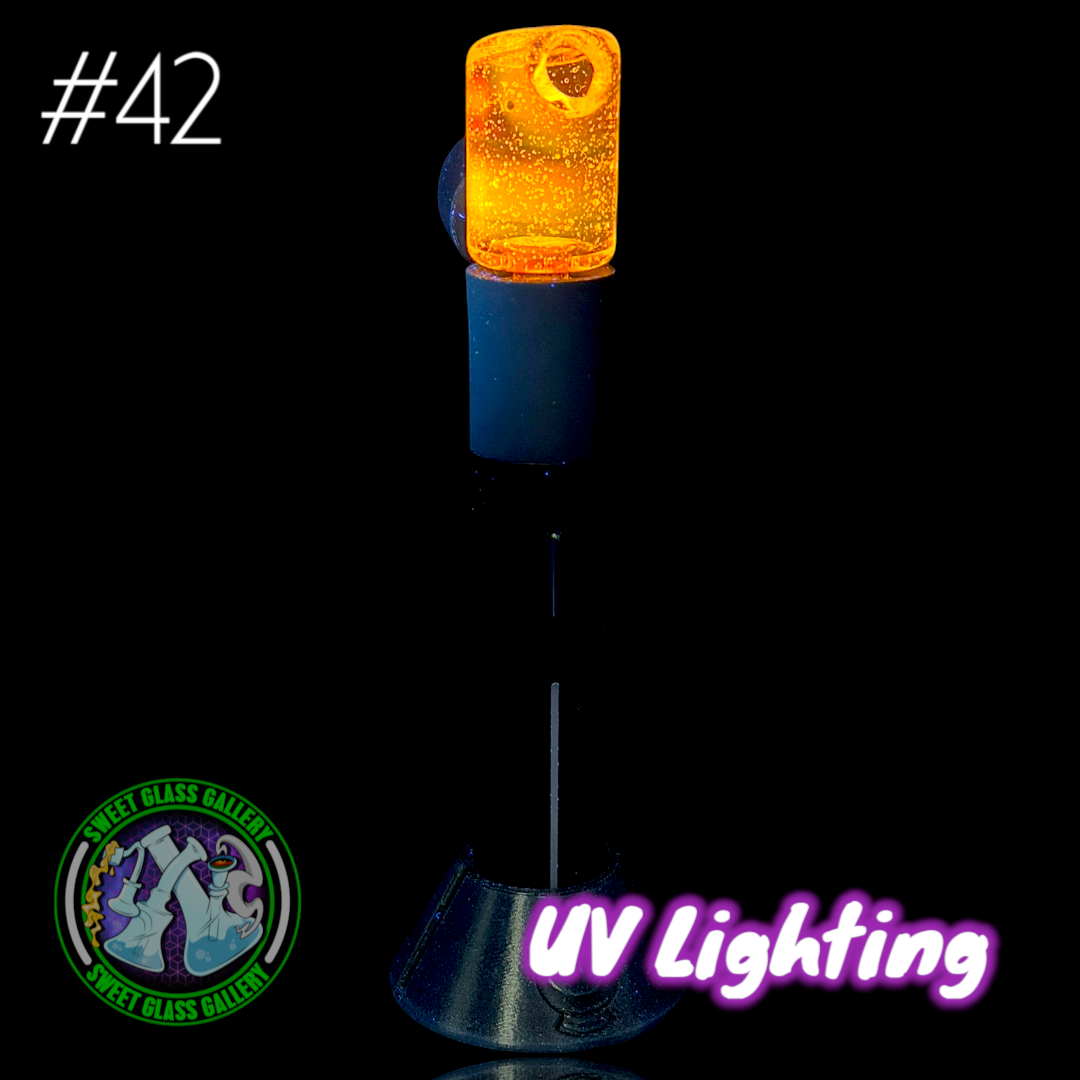 Kizmit Glass - Puffco Pivot Top #42 - Opal Citron Lite (UV)