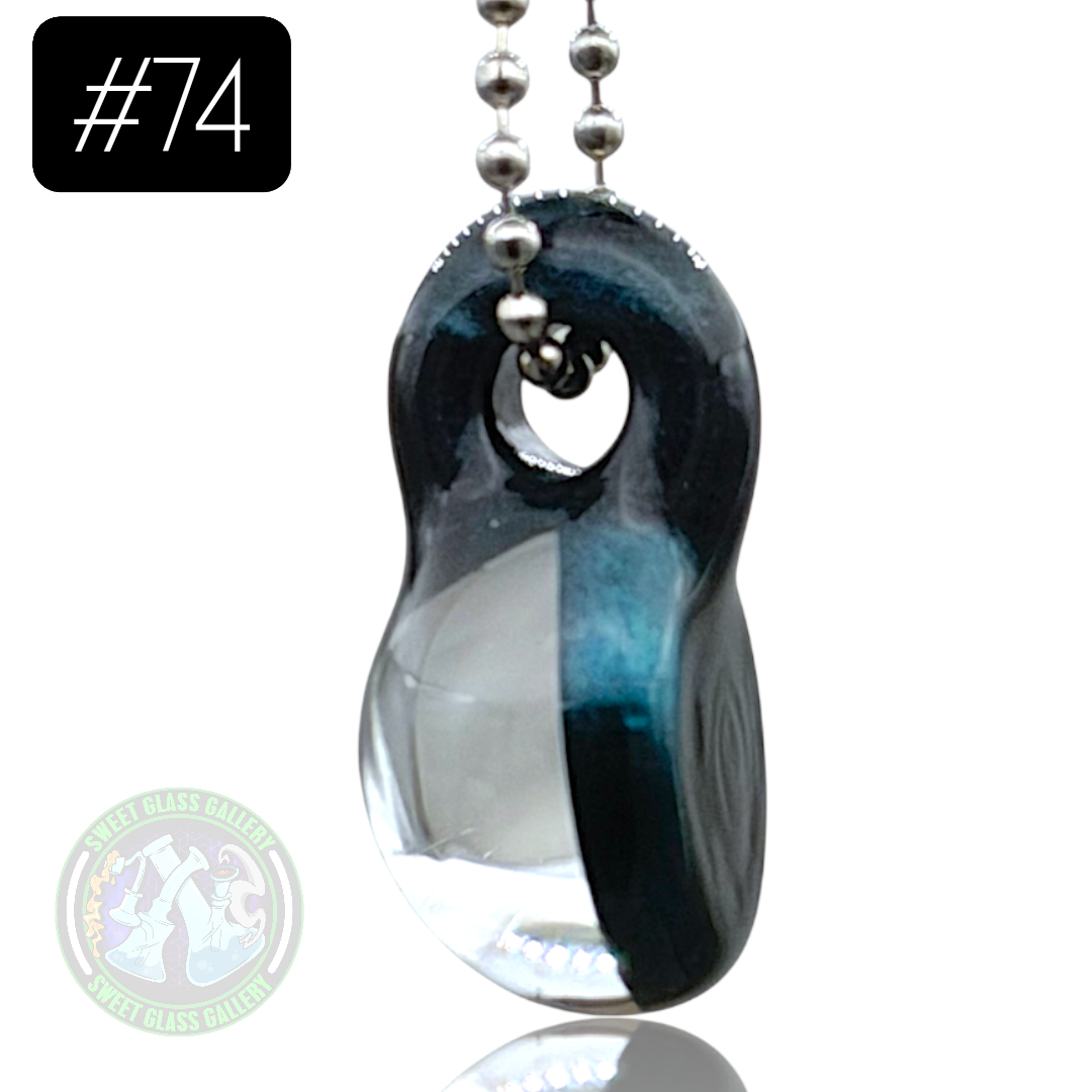 Keys Glass - Pendant #74 (Thumbprint Milli)