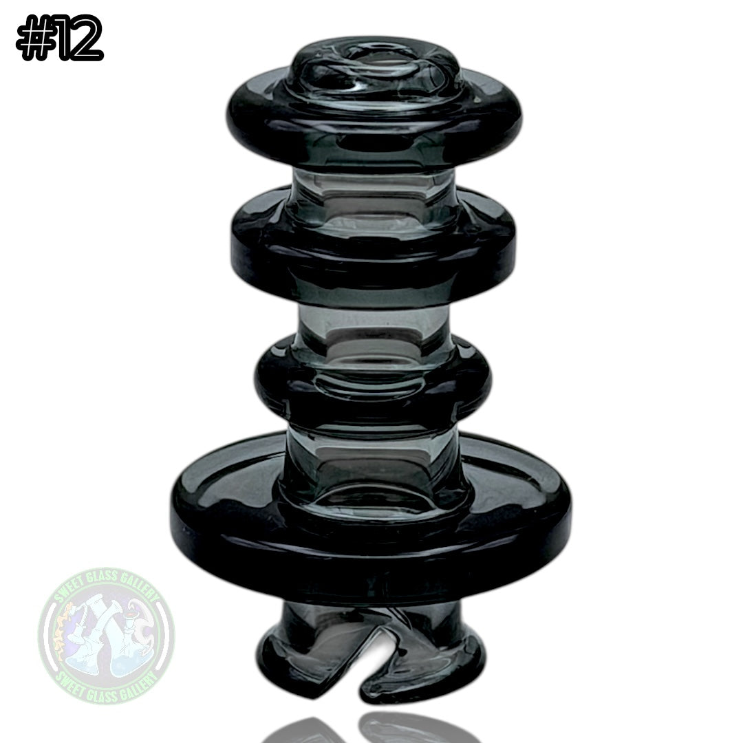 Rone Glass -Puffco Pivot Top #12 - Transparent Black