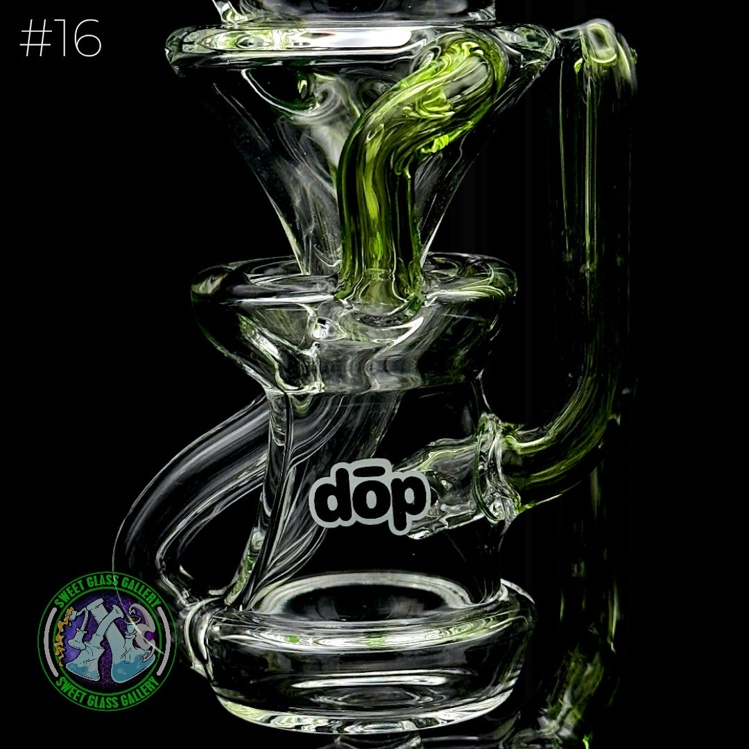 Dōp Glass - Puffco Attachment - Floating Recycler Green #16