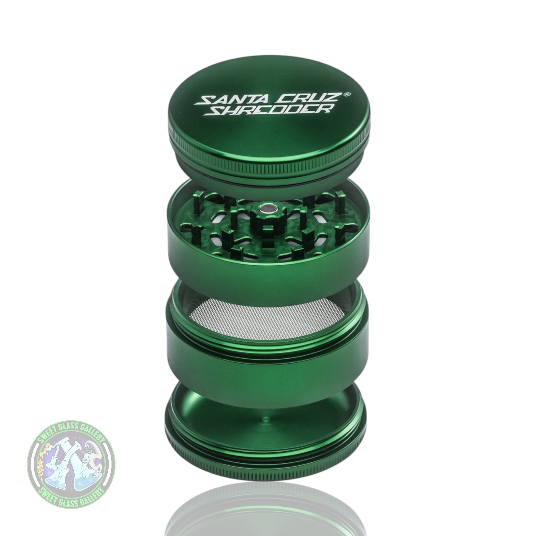 Santa Cruz Shredder - Large 4pc Grinder - Green