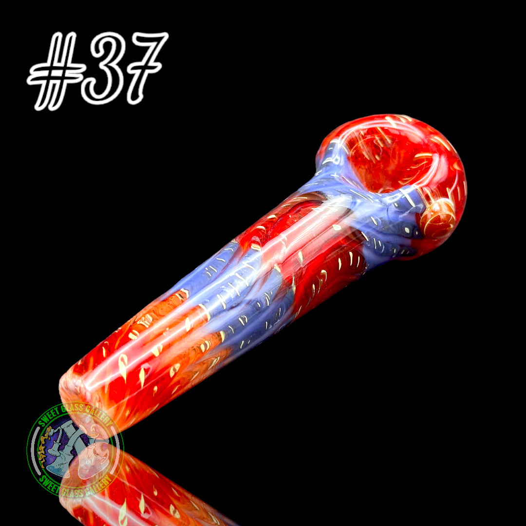 Daniel's Glass Art - German Glass Thick Hand Pipe #37