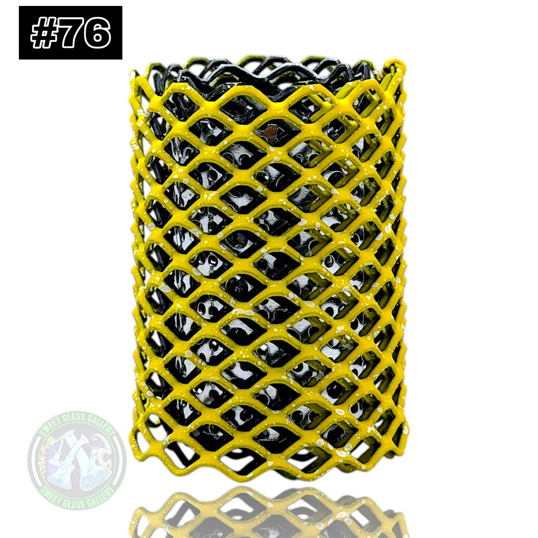 Mamba Guardzz - Heat Cage #76 - Blazer GT8000 Guard (Matte Yellow w/ White Splatter)