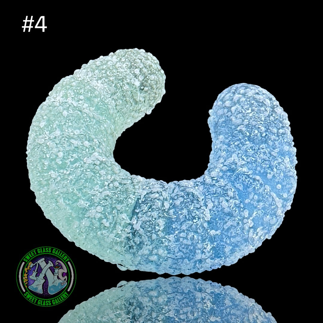 Emperial Glass - Marble/Cap Stand #4 - Sour Gummy Worm