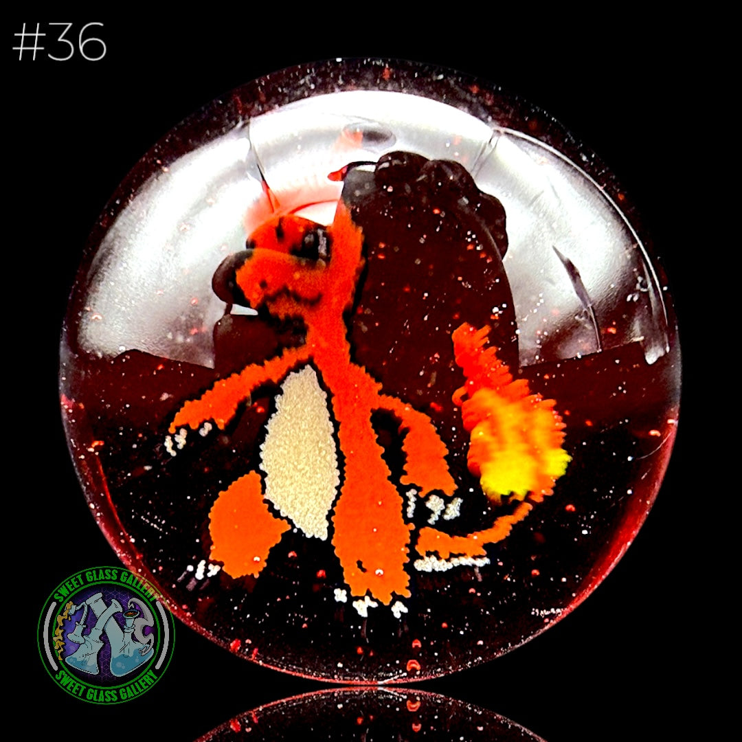 Keys Glass - Marble #36 (Charmeleon - Pokémon)