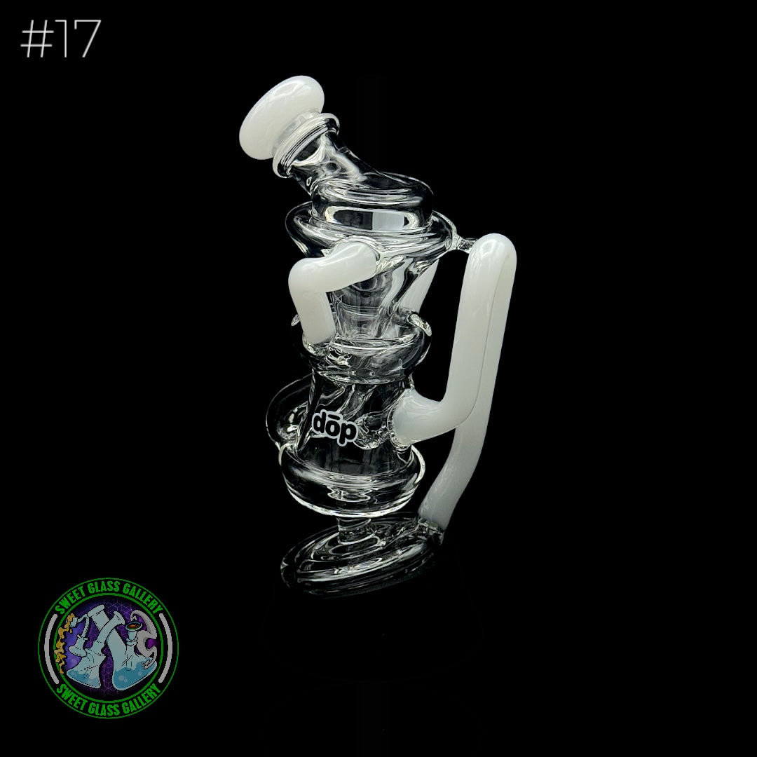Dōp Glass - Puffco Attachment - Floating Recycler White #17