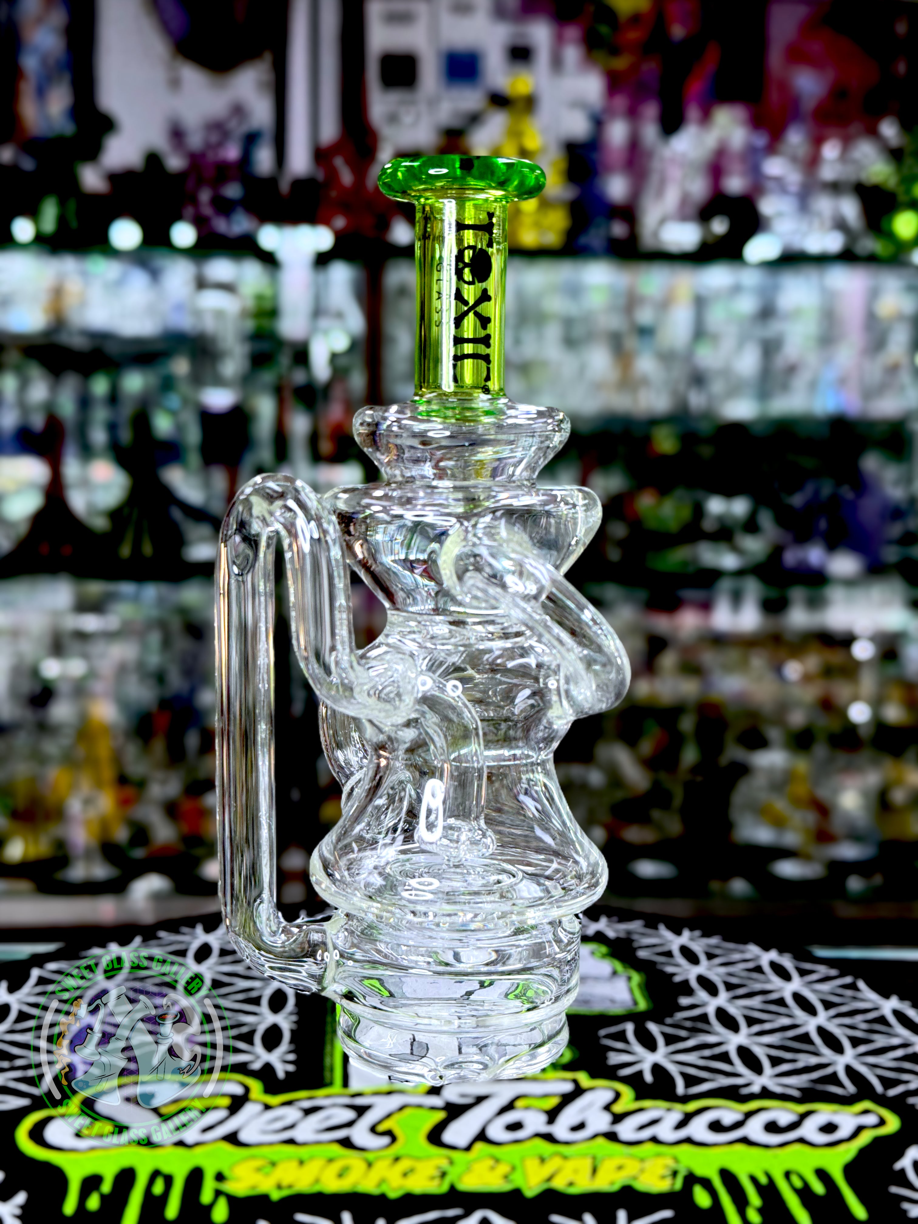 Toxic Glass - Recycler Puffco Attachment (Transparent Green)