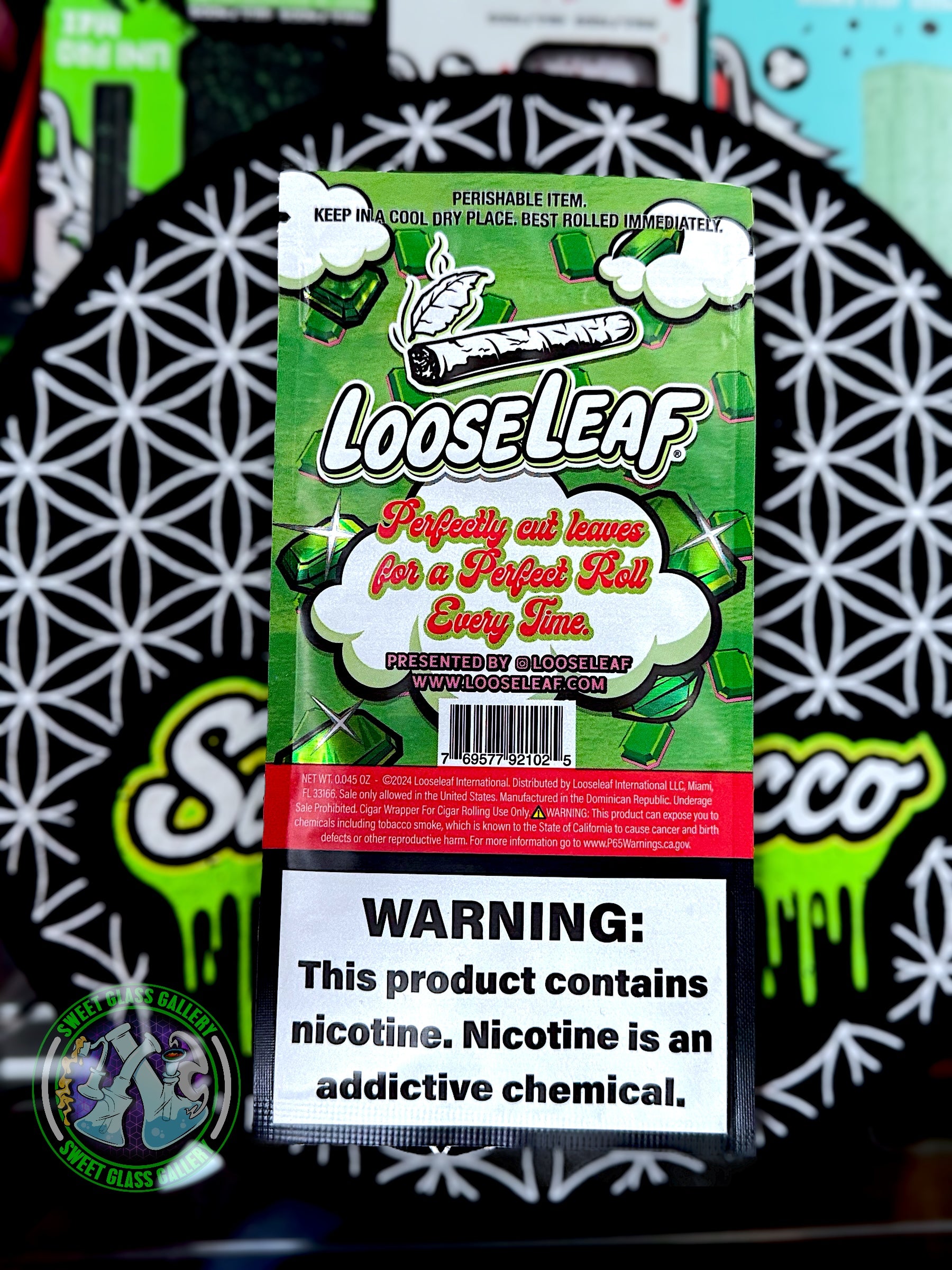 Loose Leaf - Emerald Dream (All Natural Tobacco Leaf Wraps 2-Pack)