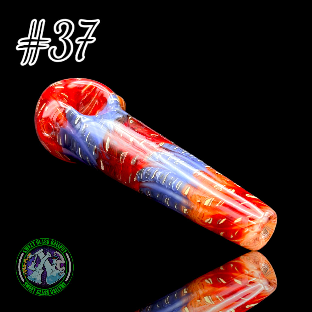 Daniel's Glass Art - German Glass Thick Hand Pipe #37