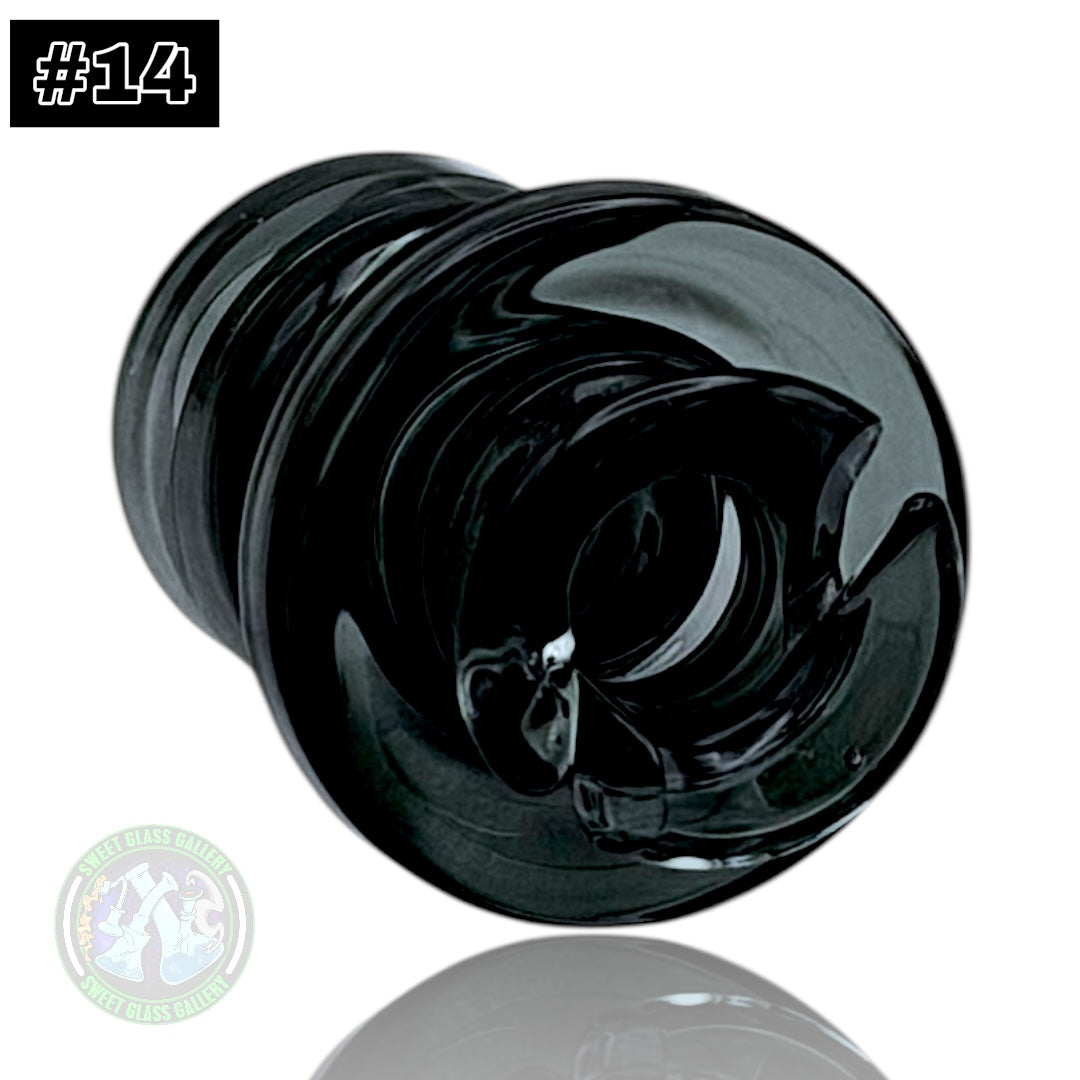 Rone Glass -Puffco Pivot Top #14 - Transparent Black