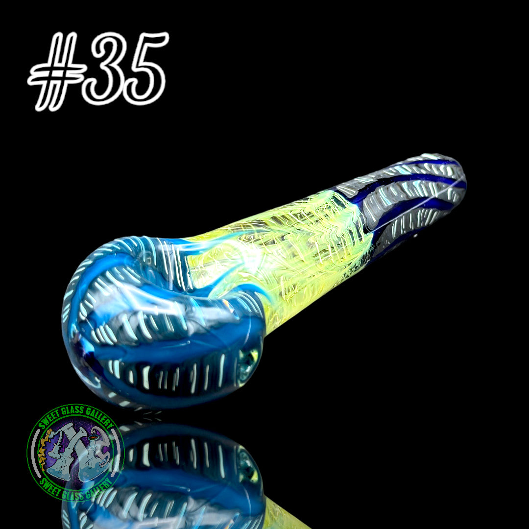 Daniel's Glass Art - German Glass Thick Hand Pipe #35