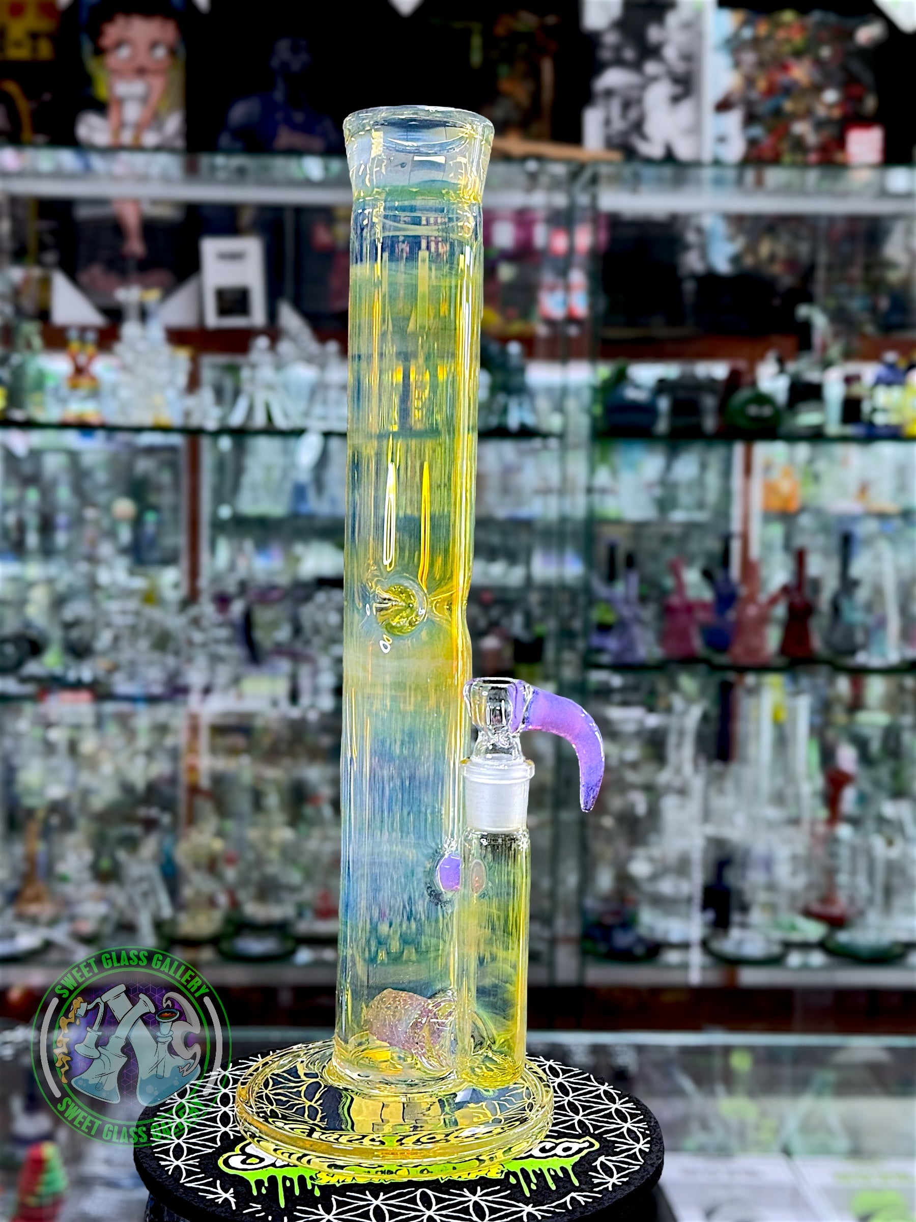 Fluid Glass - Tube #4 - Medium Fumed Head Banger (Pink Slyme)