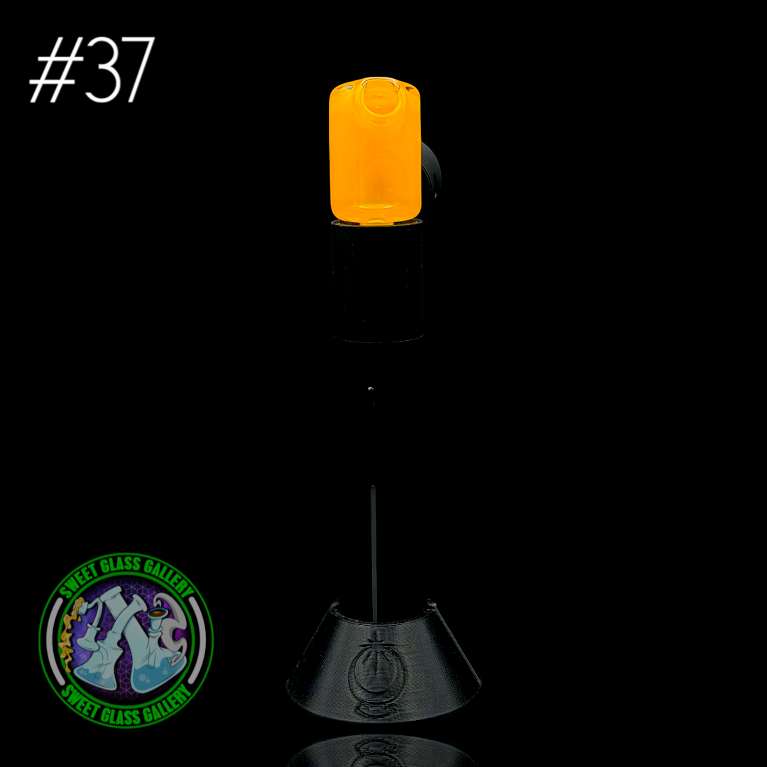 Kizmit Glass - Puffco Pivot Top #37 - Rasta Gold