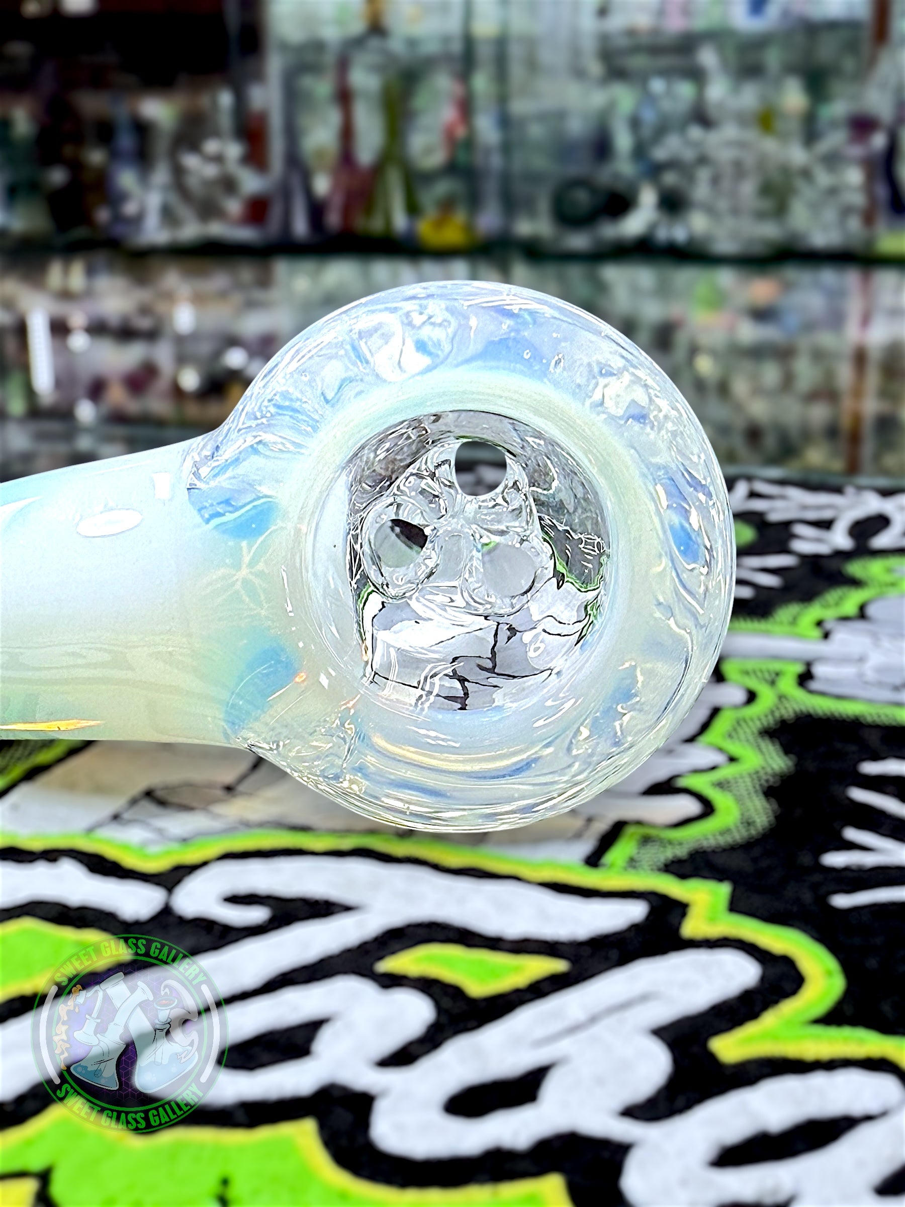 Fluid Glass - Tube #2 - Large Fumed Head Banger (Ghost)