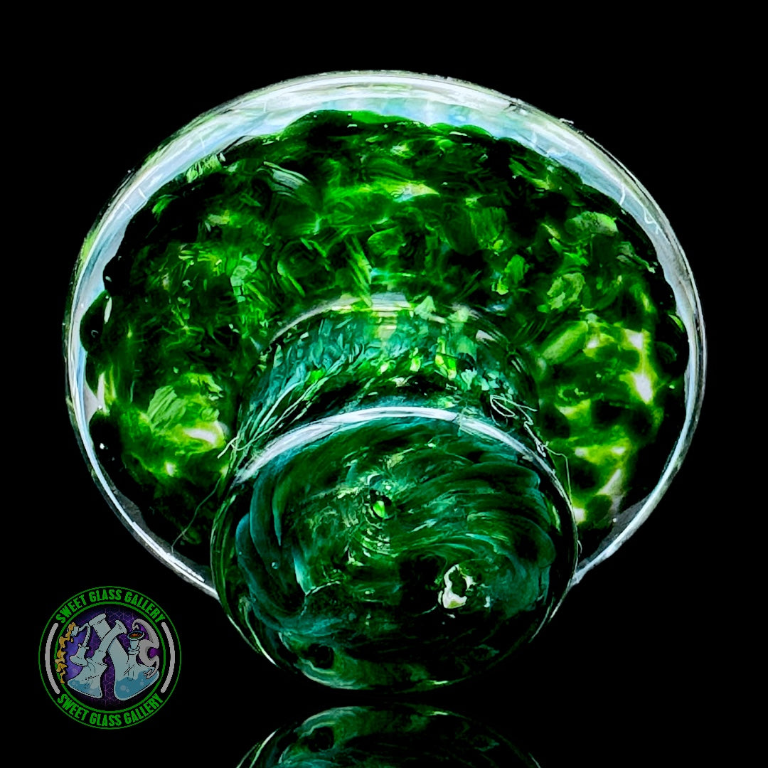 Heart And Mind Glass - Carb Cap #1 - Experimental Green