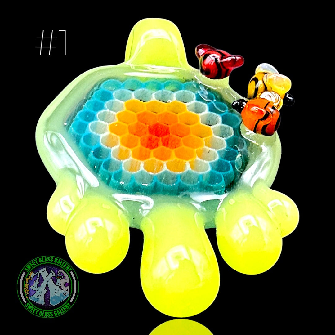 Joe P - Pendant #1 - Multi-Color Honeycomb & Bee’s