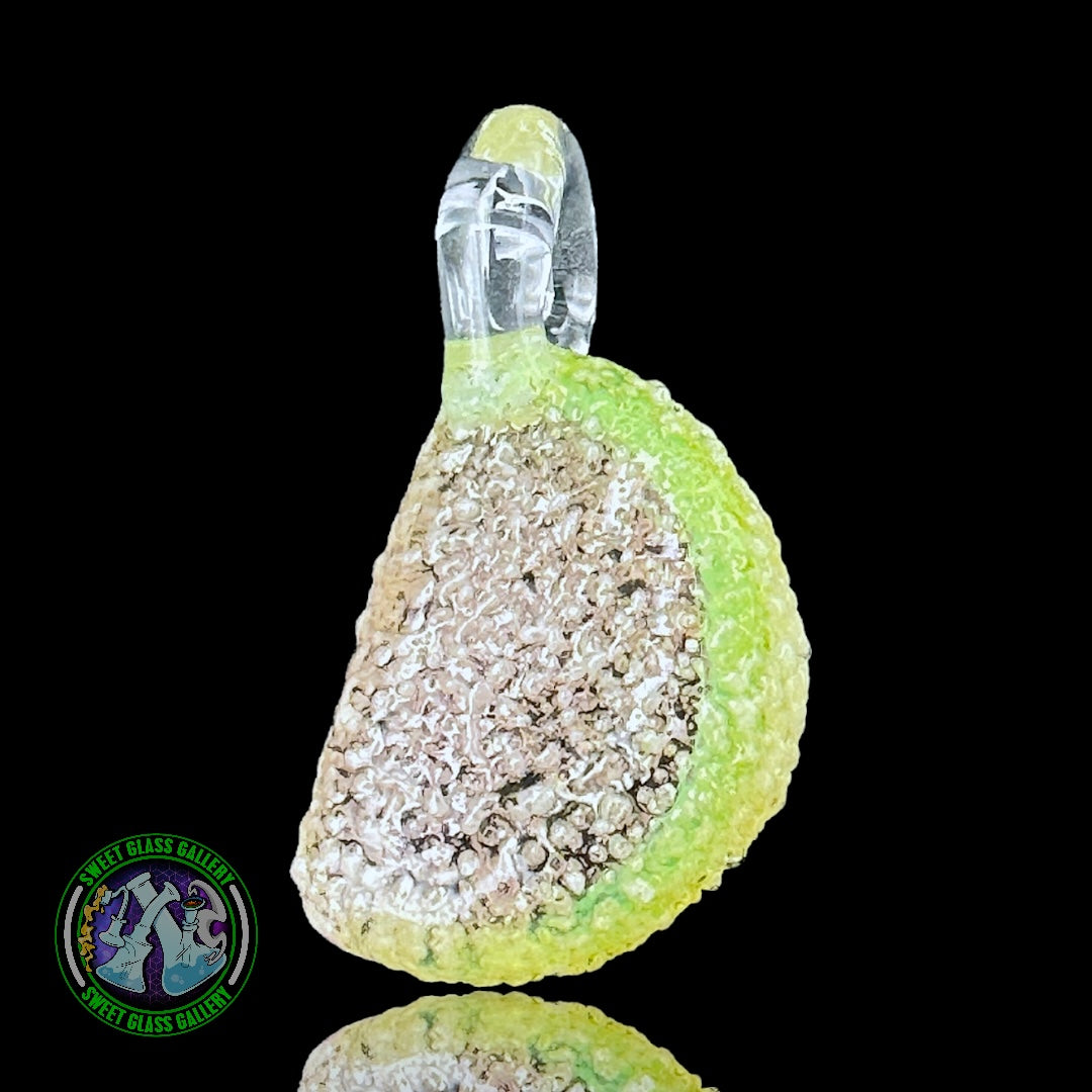 Emperial Glass - Pendant #7 - Watermelon Wedge