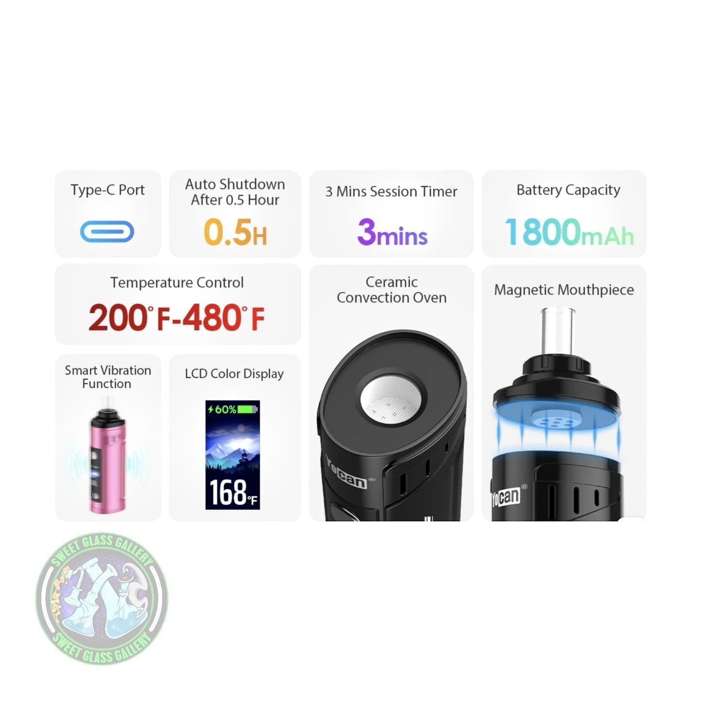 YoCan - Hit 2 - Blue - Dry Herb Vaporizor