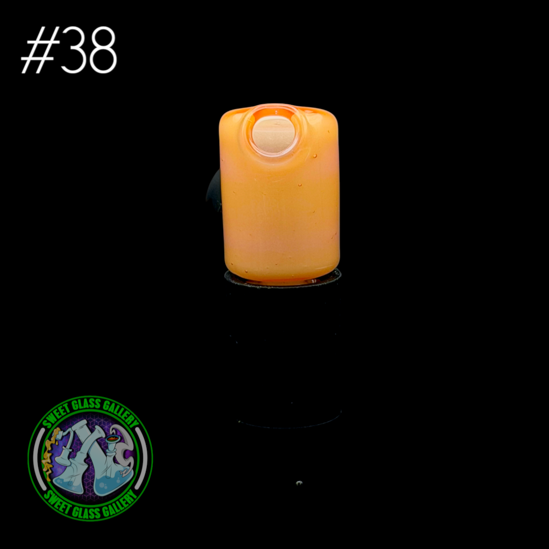 Kizmit Glass - Puffco Pivot Top #38 - Hot Sauce x Star White
