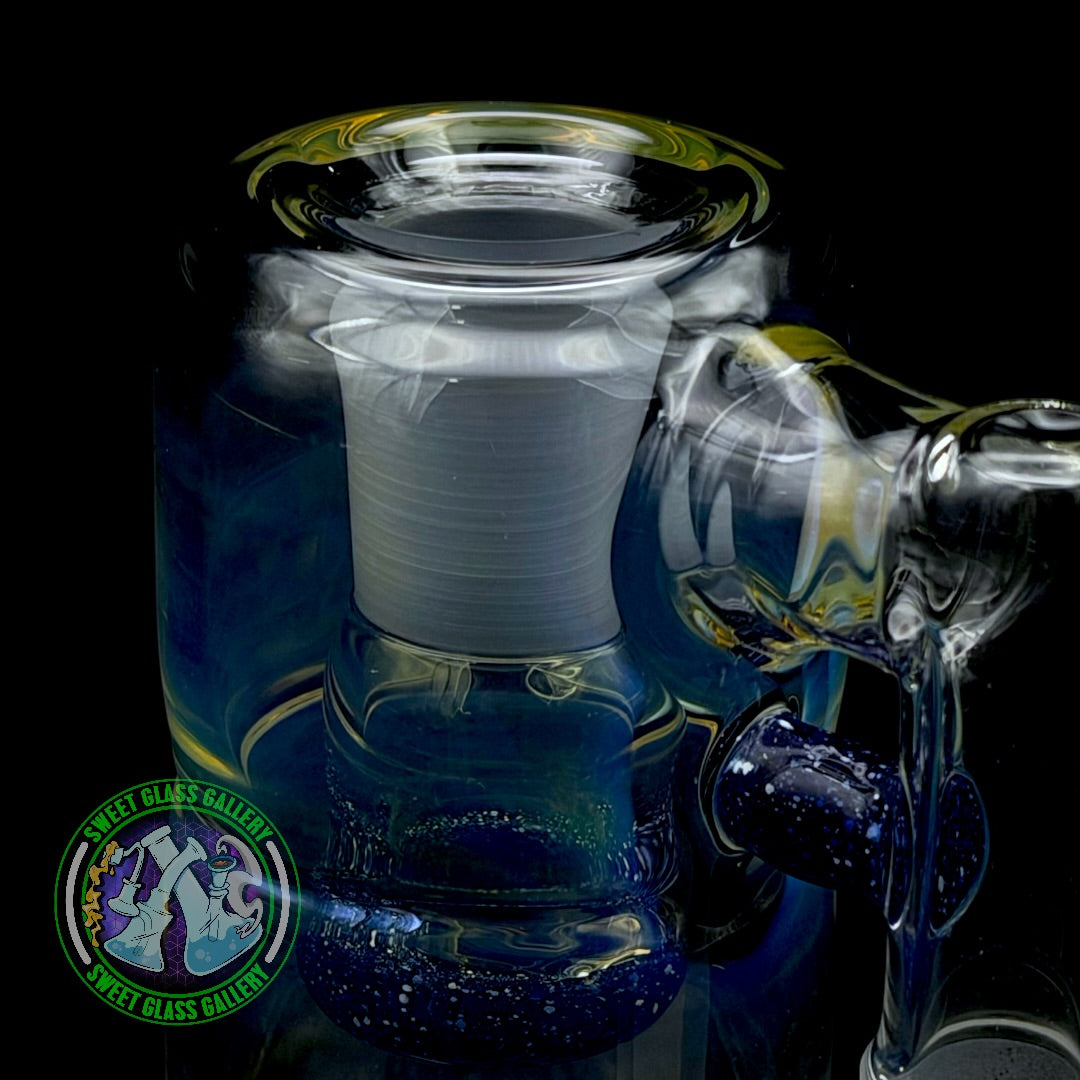 Fluid Glass - Ash Catcher #12 - 18mm Blue Blizzard