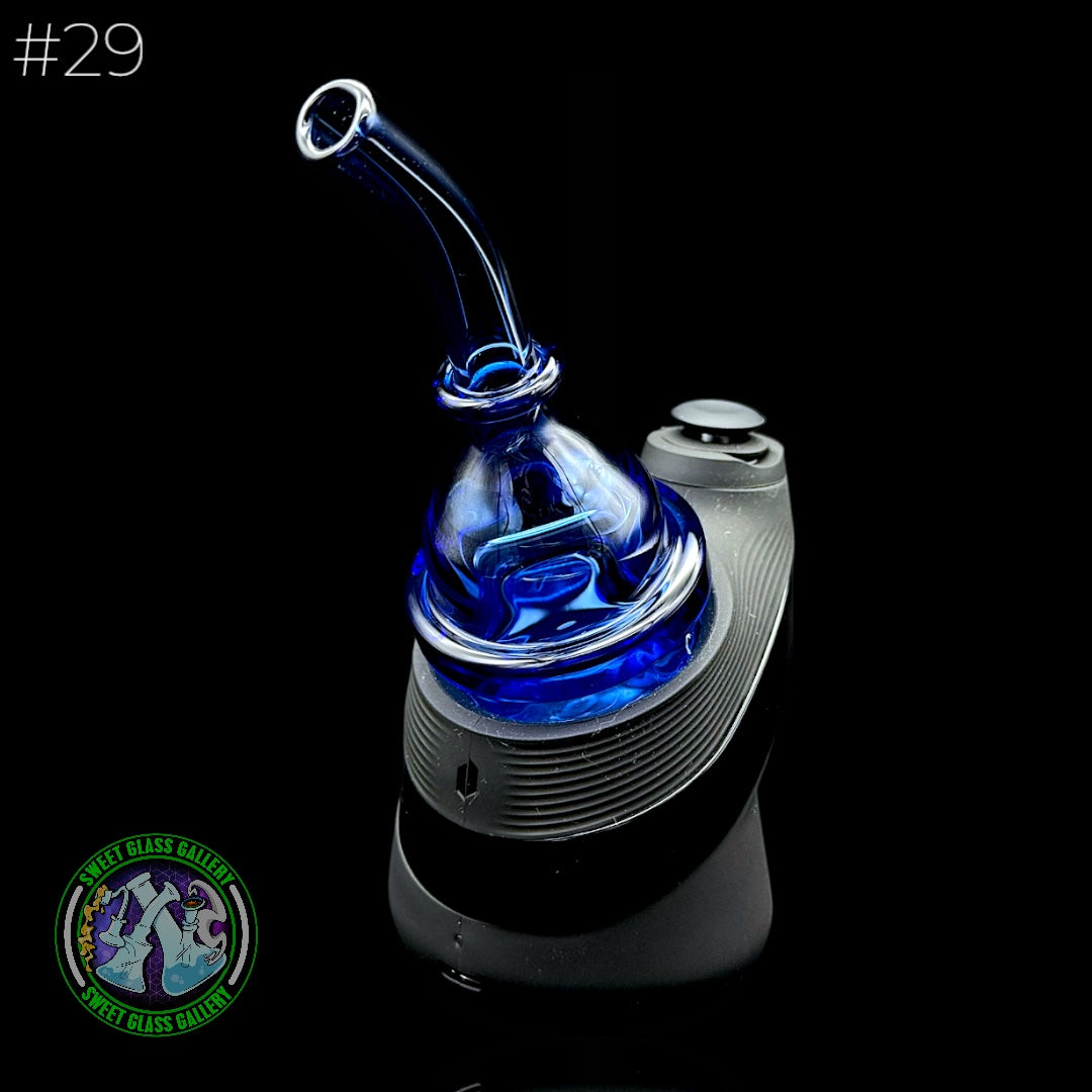 Zach Harrison - Puffco Peak Attachment #29 - Short Path Sipper Dry (Light Cobalt Blue)